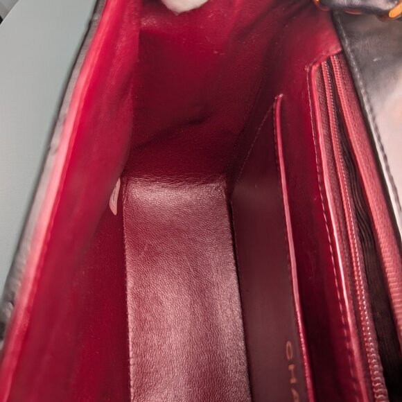 Chanel Vintage 3-Series Black Quilted Lambskin Diana Single Flap Bag - Picture 13 of 16